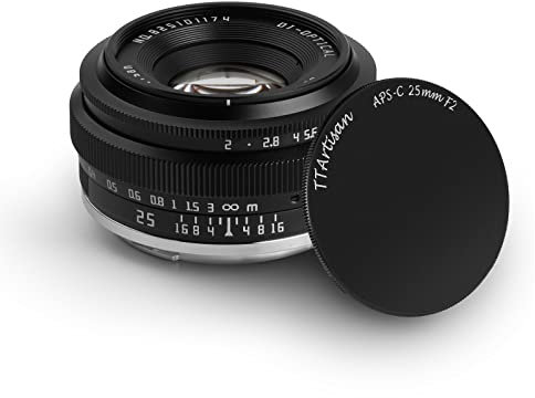 TTARTISAN 25mm F2 APS-C Objektiv, Kompatibel mit MFT M4/3 Mount Mirrorless Kamera epm1 emp2 E-PL1 E-PL2 E-PL3 E-PL5 E-PL6 G2 G3 G5 G6 G7 G9 GH1 GH2 GH3 GH4 GH5 GH5S