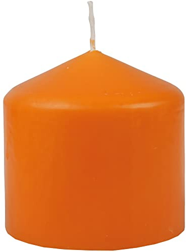 HS Candle Wachskerzen Stumpenkerzen Ø8cm x 8cm (Grün) - Lange Brenndauer - Hergestellt in EU - Kerzen Blockkerzen - Wachs Stumpen