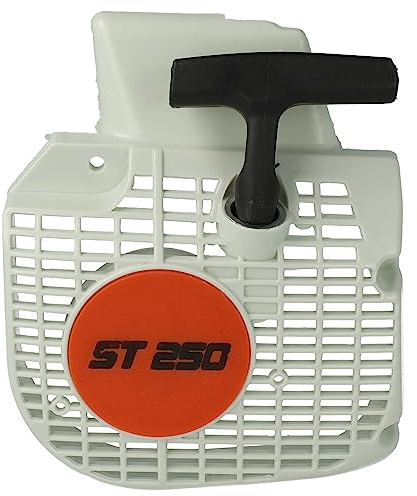 vhbw Corde et lanceur compatible avec Stihl 021, 023, 025, MS 210, MS 230, MS 230 C Tronçonneuse - Starter, 16,7 x 13,8 x 3,8 cm, noir/blanc