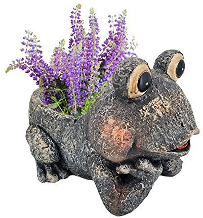 abc HOME | Pflanztopf Frosch | Innen- und Außenbereich | Steinoptik