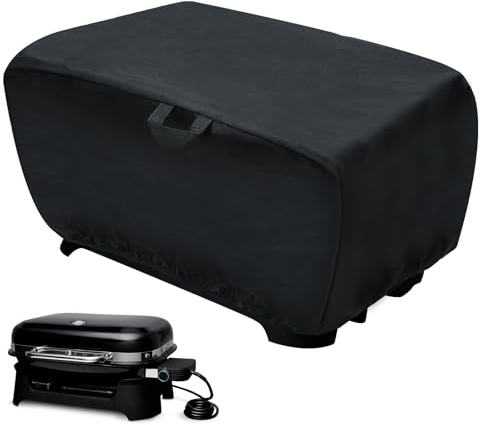 BMMXBI Grillabdeckung für Weber Lumin Compact Outdoor Elektrogrill, 600D Heavy Duty Wasserdicht BBQ Abdeckungen Zubehör Kompatibel mit Weber Griddle 91010901 91300901 91280901 und mehr