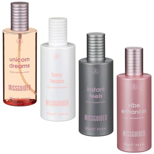 Body Mist 290ml Spray Mixed Fragrance To Choose From And Enjoy - Ladies Body Spray - Available Fragrances - Unicorn Dreams - Boy Tears - Instant Feels - Vibe Enhancer (Random Fragrance, 1Pk)