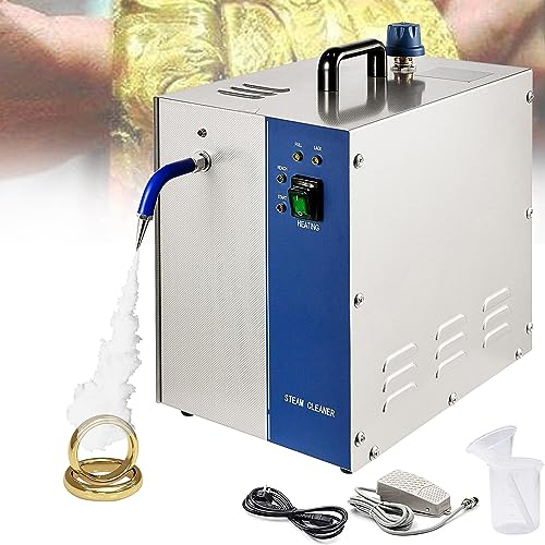 Machine électrique Maker Nettoyeur de Bijoux Nettoyage à la Vapeur Or et Argent Acier Inoxydable Or Nettoyeur à Vapeur Équipement d'orfèvrerie pour Bijoux en Or et Argent, 4L