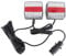 LED Trailer Light 1 Pair of Magnetic Trailer Light Set Rear Brake Direction Reflector License Plate Light for Caravans, Horse Boxes, Construction Plant Machinery
