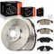 Frankberg 2x Bremsscheiben + 4x Bremsbeläge mit Bremsenschmiermittel Vorderachse Kompatibel mit A4 8K2 B8 2007-2015 A4 Allroad 8KH B8 2009-2016 A5 8T3 2007-2017 Replace# 4G0698151AA