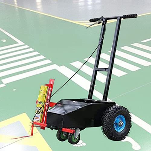 IUBGFTO Wheel Transfer Line Marking Machine,Line Marker Spray Paint Line,Hand-Push Lane Marking Applicator,ane Marking Applicator with Width Adjustment,for Schools, Sports Surfaces