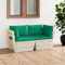 Xichuzi Garten-Palettensofa 2-Sitzer mit Kissen, Garten Loungemöbel, Lounge Sofa Outdoor, Gartensofa, Gartenlounge, Outdoor Möbel Sofa, Fichtenholz