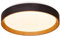 Alpinaluz Plafón LED Techo 30W Ø40cm Luz CCT 3000K 4000K 6000K, Diseño Moderno, Carcasa de Policarbonato Resistente con Lateral Negro y Interior en Efecto Madera para Salón Dormitorio