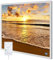 Hocosyme Infrarotheizung Bild 300 Watt, Infrarotheizung Wandmontage mit Thermostat,Wochentimer - Elektroheizung mit Überhitzungsschutz - TÜV - Strand.