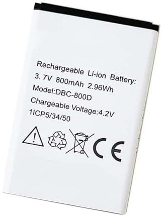 Trconelectron Ersatz DBC-800D Akku Kompatibel mit DBC-800A DBC-800B 1ICP5/34/50 Mobile Phone 3.7V, 800mAh