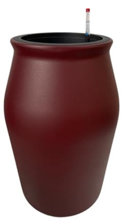 Avoid Maceta Autorriego Rojo Vino - Macetas Exterior Grandes y Maceteros Decorativos Interior - Resistente y Moderna para Decoración Hogar y Jardín, Sin Ruedas