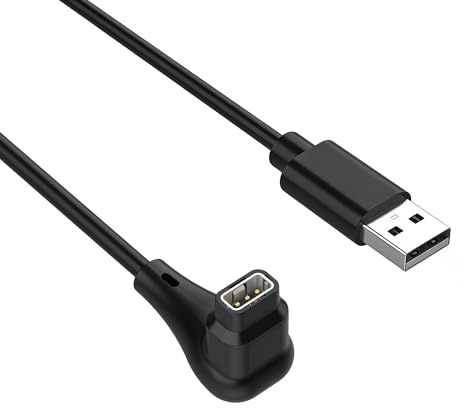 Ermorgen Ladekabel kompatibel mit COROS PACE Pro/APEX 4 / PACE 4 / Nomad | USB-A zu magnetischem Kabel,Smartwatch Ladegerät 1m, 3.3ft, mit 1 Stück USB-A to USB-C Adapter