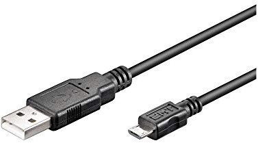 Wentronic Câble de raccordement USB Fiche A/Fiche micro B 5m