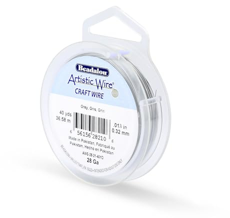 Artistic Wire 40 yd 28 Gauge Wire, Grey