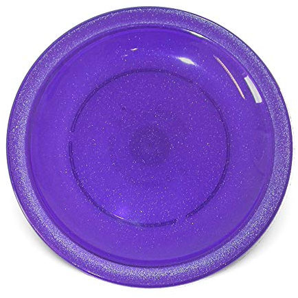 Harfield 23cm Polycarbonate Narrow Rimmed Plate Purple Sparkle (Pack of 4)