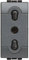 Bticino SL4180 Enchufe bipaso, Gris Antracita