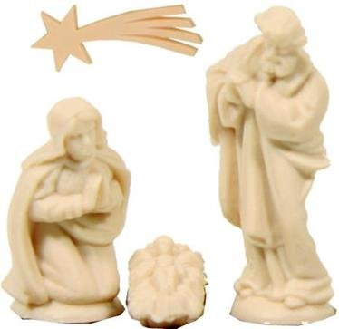Unbekannt Krippenfiguren Bastelset Heilige Familie Höhe 4cm