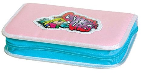 Schneiders Crazy Lazy Federmappe Schüleretui Federtasche Stiftetasche Federpanel mit 1 Klappe 10 teilig GEFÜLLT
