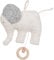 Efie Bio-Spieluhr Elefant – handgefertigt in Deutschland – 100 % Baumwolle (KBA) – Füllung: Schurwolle (kbT) – GOTS Zertifiziert - Verschiedene Melodien – Babyspielzeug ab Geburt