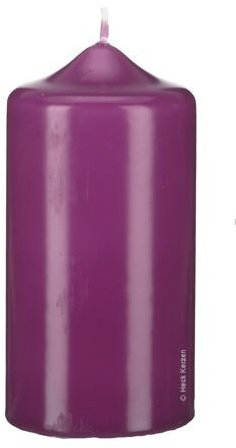 12 Spitzkopf Stumpen Kerzen Pflaume 80 x Ø 40 mm, Kerzen in Cellophan, KOPSCHITZ Qualitätskerzen in RAL Qualität Made in Germany, Kerzen, Anlass, Advent, Weihnachten, Festtag, Festtagskerzen
