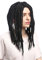 WIG ME UP - 90674-ZA103 Perücke Damen Herren Karneval Fasching Dreadlocks Rasta Reggae Rastafari Dreads Schwarz 40 cm