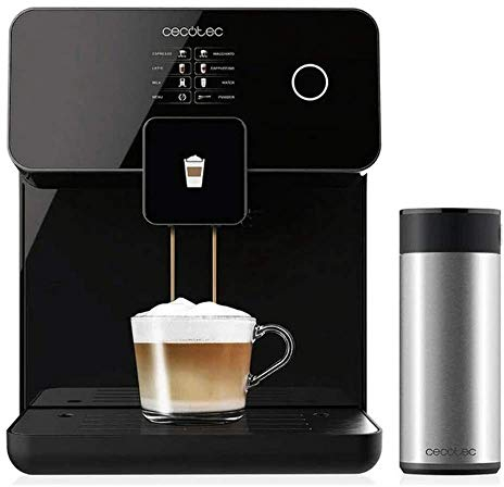 Cecotec Machine à café megatomatique PowerMatic-ccino 6000 Serie Bianca (8000 Touch, Noir)