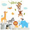 Little Deco Kinderbilder Dschungeltiere I M - 112 x 81 cm (BxH) I Wandtattoo Kinderzimmer Junge Deko Babyzimmer Junge Wandsticker Jungs Sticker Wandaufkleber DL204