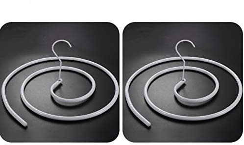 JoomUr – Lot de 2 cintres en forme de spirale pour couvertures, couettes séchées au soleil, draps de lit, matelas (rond)