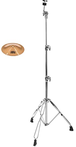 Meinl HCS Bronze 8 Low Bell Set – Modello: HCSB8BL – B8 Bronze – Finitura: tradizionale – Caratteristica: esplosivo/trasparente – Include supporto piatti dritto