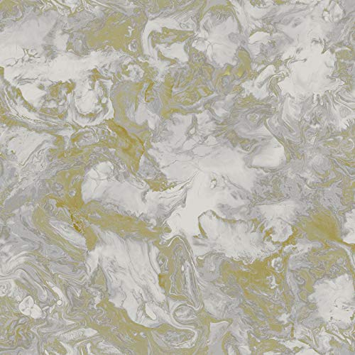 Debona Wallpaper 6364 Liquid Marble Gold