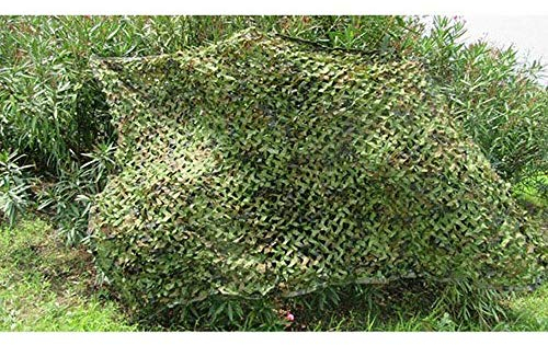 OUKANING 4x6m Tarnnetz Camouflage Netz Armee Army Tarnung Für Deko Waldlandschaft Jagd Outdoor Camping Grün