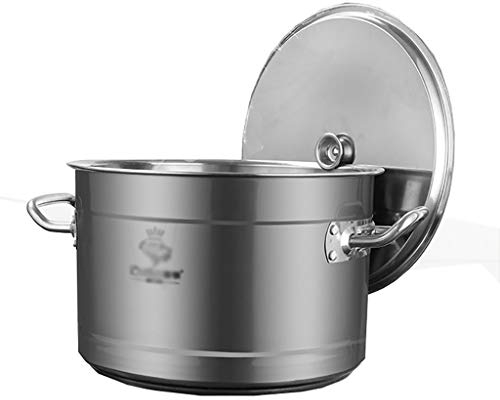 TGBYW Großer Lagertopf, Kommerziell/Haushalt 304 Edelstahlsuppe-Topf/Kochtopf Mit Deckel Für Gasherd/Induktionskocher (10-80L) (Size : 80L)
