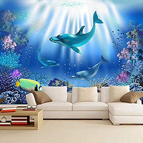 Personnalisé Marine Monde Sous-Marin Fond Papier Peint Bébé Piscine Garçon Fille Chambre Décoration Papier Peint 3D Salle de séjour Chambre à coucher Salle de séjour Mural murale enfant-300cm×210cm