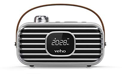 Veho MD-2 Mode Wireless Speaker with DAB+ Radio | FM Radio | Portable | V5.0 Bluetooth | Alarm Clock | 6 Watts RMS | VSS-240-MD2-C