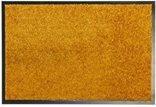 andiamo Fußmatte Waschbar Türmatte Sauberlaufmatte für Innen- und überdachte Außenbereiche mit rutschhemmender Rückseite Fußabtreter 60 x 90 cm orange