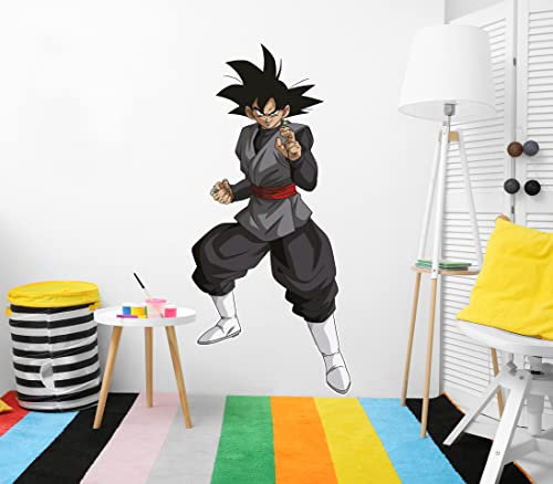Oedim Wandaufkleber aus Vinyl, Größe Real Dragon Ball Super Goku Black, Offizielles Produkt, 50 x 110 cm, Vinyl für Wände, DBS