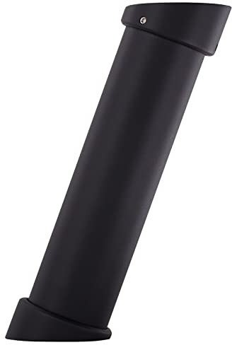 2 Stück Barkonsolen schräg 21° Höhe 200 mm/Ø 50 mm schwarz Thekenfuß Bar Konsole Tresenfuß von SOTECH