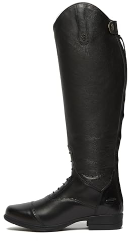 Shires Stivali da equitazione donna Moretta Gianna in pelle, Nero, 10 Tall Slim