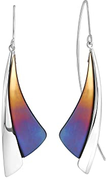 Zeeme Stainless Steel Damen Ohrringe Edelstahl 6,1cm Glänzend ohne weiß 352230064