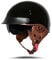 BOSERMEM Motorradhelm Mit Schutzbrille DOT/ECE-Zugelassen, Jethelm Roller-Helm Scooter-Helm Moped Mofa-Helm Chopper Vintage(Helles Schwarz, XXL 63-64cm)