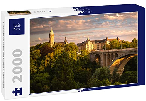Lais Puzzle Luxemburg Stadt bei Sonnenuntergang 2000 Teile