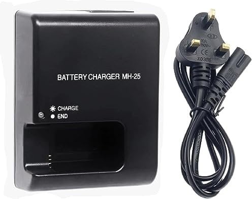 Mh-25 Quick Charger for Nikon Battery: MH-25a EN-EL15 EN-EL15a EN-EL15b EN-EL15c EP-5B D500 D600 D610 D750 D780 D800 D800E D810 D810A D850 D7000 D7100 D7200 D7500 Coolpix Z5 Z6 Z6 II Z7 Z7II V1 1 V1