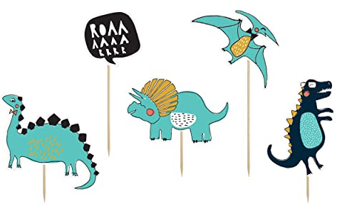 Set 5 Kuchendeko Dino Kuchenaufstecker dinosaur Geburtstagskuchen Cake Topper dino Geburtstagtorte Geburtstag Junge Kuchensaufsatz Dinosaurier