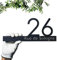 Steelmonks Personalisiertes Straßenschild mit Hausnummer in Anthrazit, Edelstahl – Wunschtext & Größen 30-110cm, Schwarz, Edelrost – Ideal als Hausschild