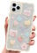 ECZOIL Compatible with iPhone 11 Pro Max Case Cute Cartoon Floral Bear Pattern Design Women Girls Kawaii Slim Soft TPU Transparent Cover for iPhone 11 Pro Max 6.5 inch-Yellow