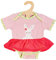 Heless 2321 - Puppenkleidung im Design Bunny Lou, Body mit Tutu, Hasenapplikation und Blumenmuster für Puppen und Kuscheltiere der Größe 35-45 cm