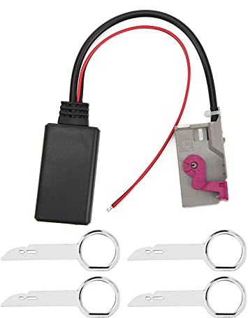 Auto Bluetooth Modul AUX IN Kabel Drahtloser Audio Adapter 32Pin AUX IN RNS E Adapter, Mikrofon RNS E DC12V Ersatz für A3 A4 A8 TT RNS E