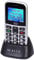 Trevi MAX 20 Telefono per Anziani Tasti Grandi, Display LCD 1.77”, Cellulare con Funzione SOS, Ripetizione Vocale dei Numeri, Base di Ricarica, Sveglia, Memorizzare fino a 150 numeri, Argento