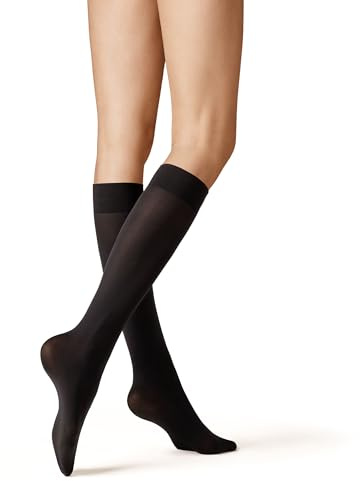 KUNERT Damen Kniestrümpfe Velvet 40 druckfrei 40 Den