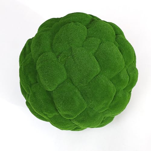 Mooskugel, natürliche Dekoration, grüne Kugel, künstliche trockene Mooskugel, hängende Kugel, Vase, Schüsselfüller, Gartenstil, Baum, Hochzeit, Party, hängende Wanddekoration (30CM(11.8in),Moss ball)
